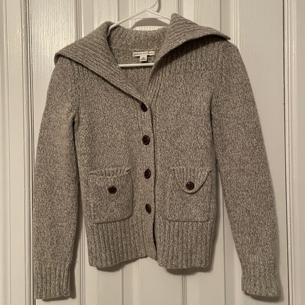 Banana Republic button down sweater